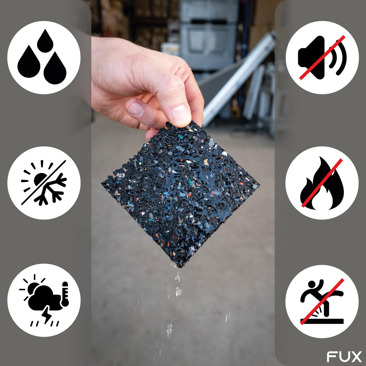 Terrassenpad 90x90mm