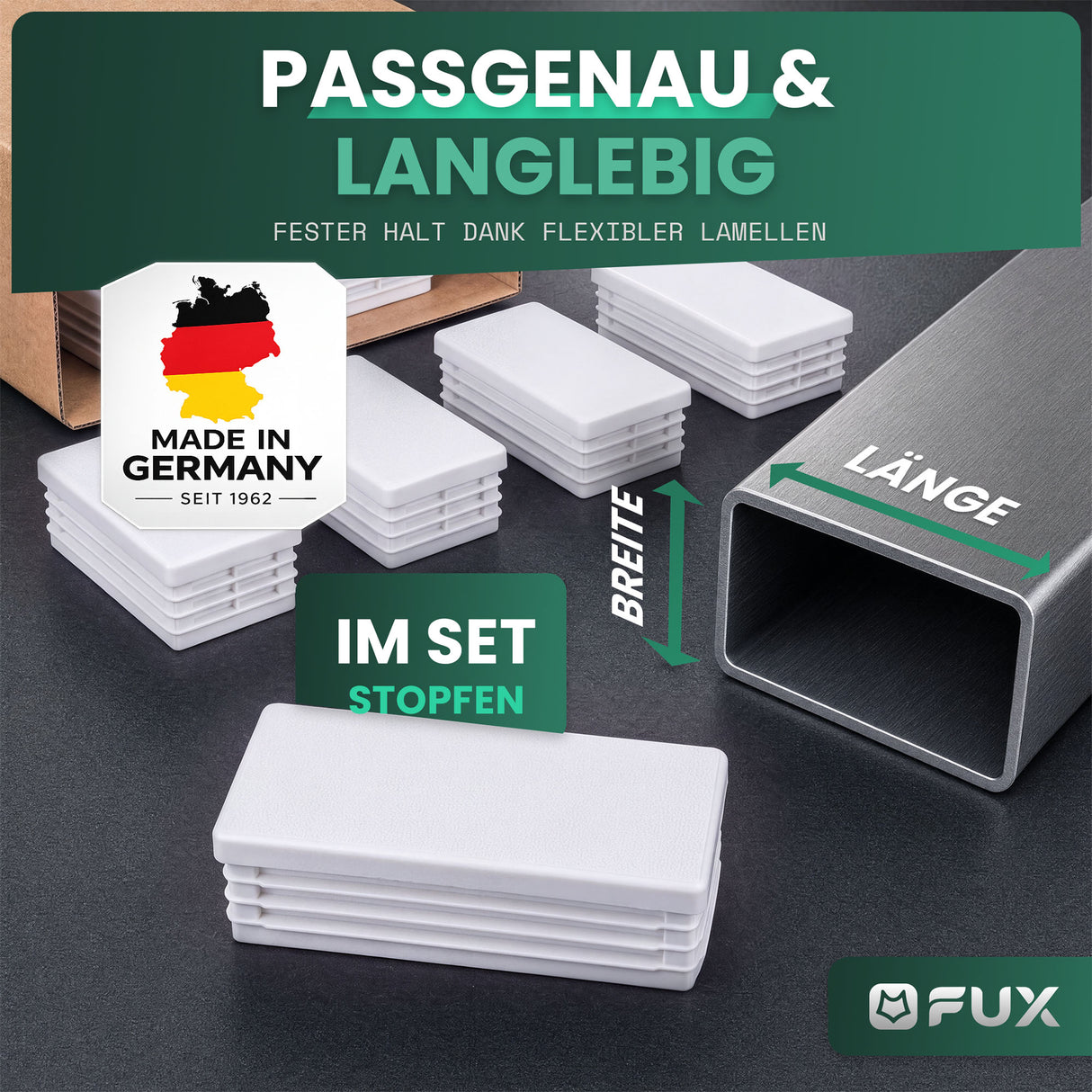 Rohrstopfen Weiß TR