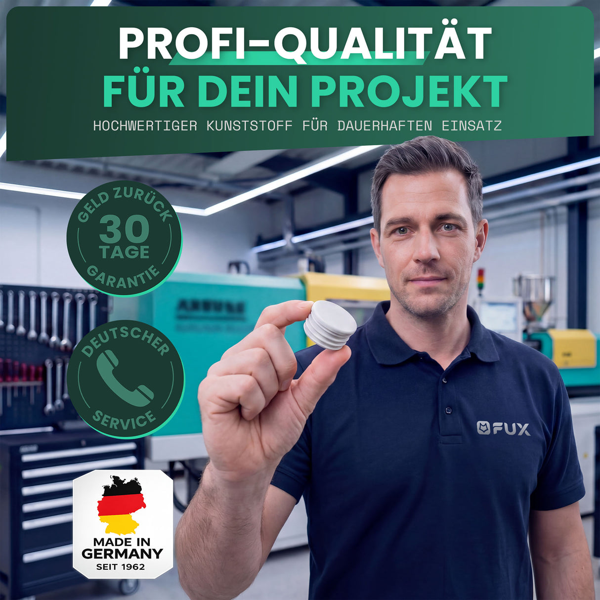 Rohrstopfen Weiß GL