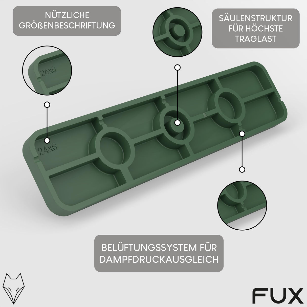 Verglasungsklotz VKL 100x24mm