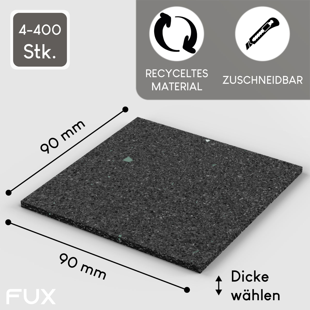 Terrassenpad 90x90mm