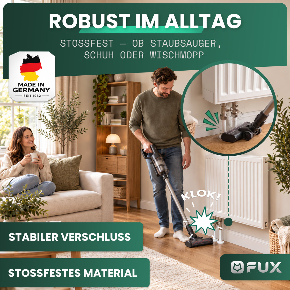 Einzelrosette FX Set mit Rohrverkleidung