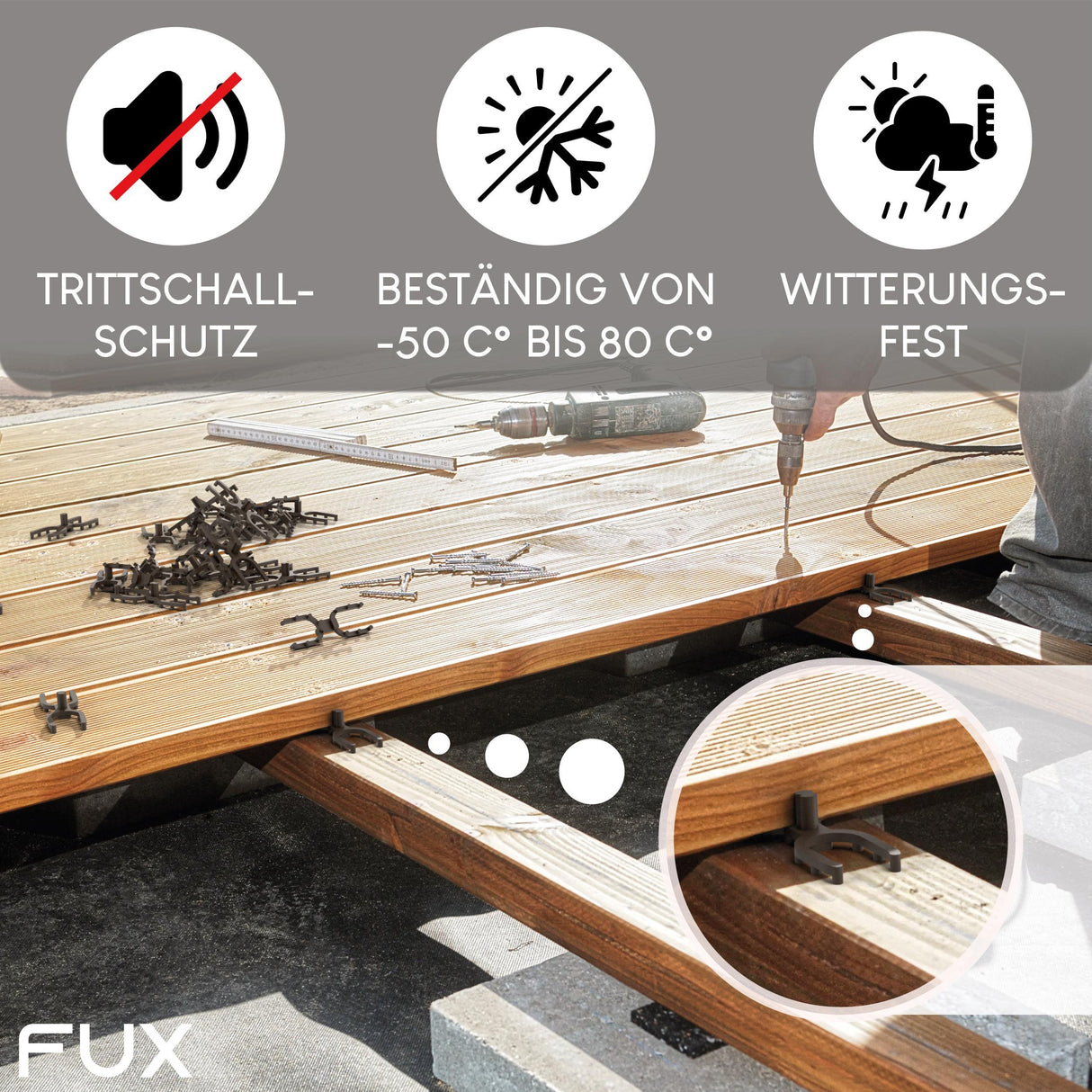 Abstandshalter Terrassendielen TAH